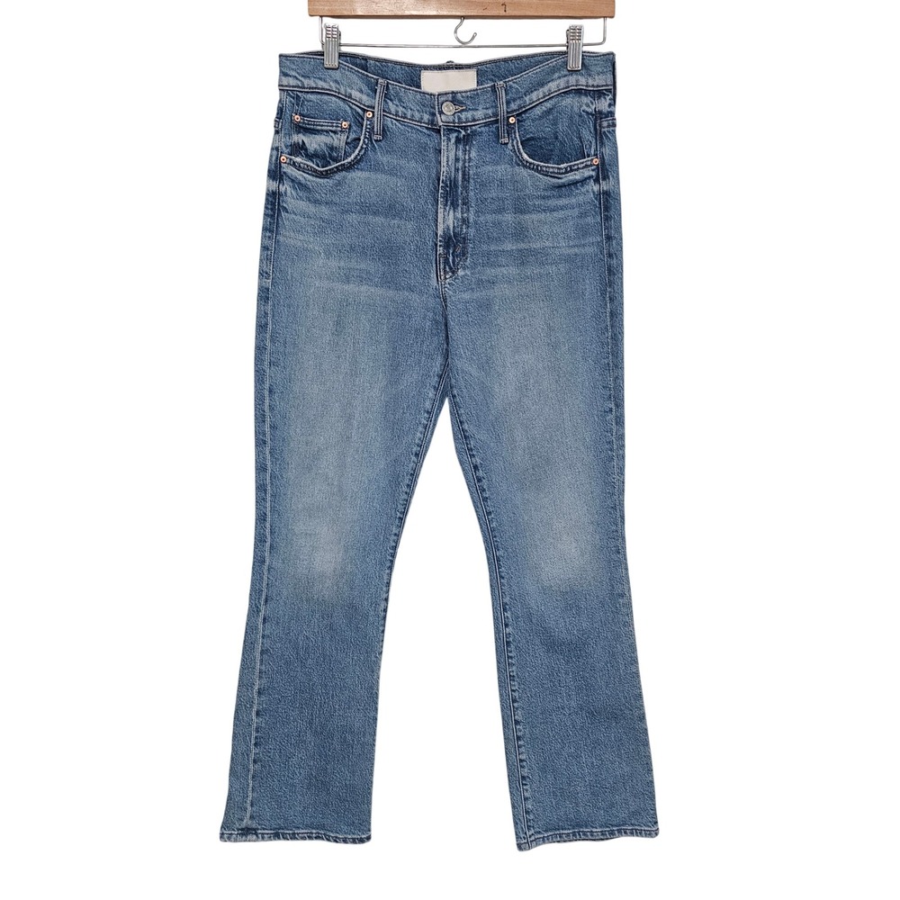 MOTHER Women's Light Blue Flare Jeans - Wide Leg